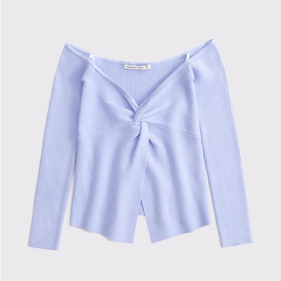 Abercrombie & Fitch Sweaters - Abercrombie Twist Off The Shoulder Sweater Top